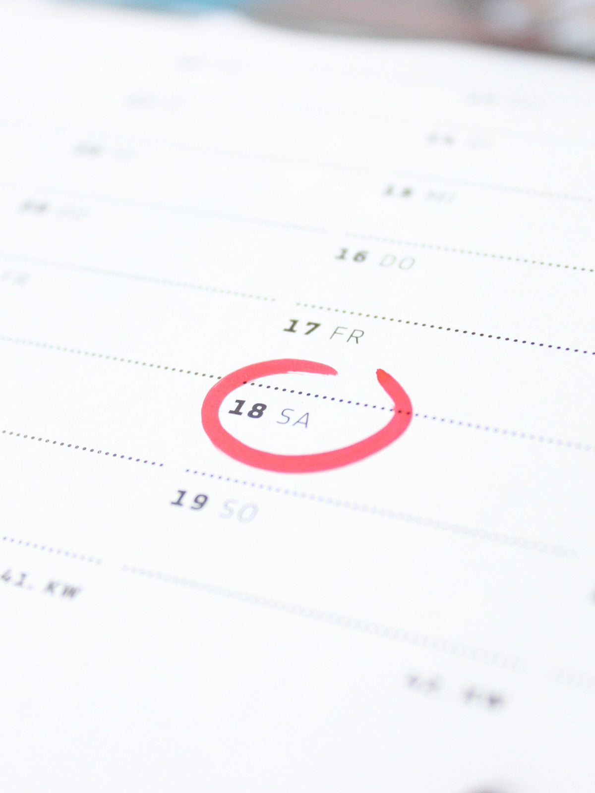 Personalized photo calendar