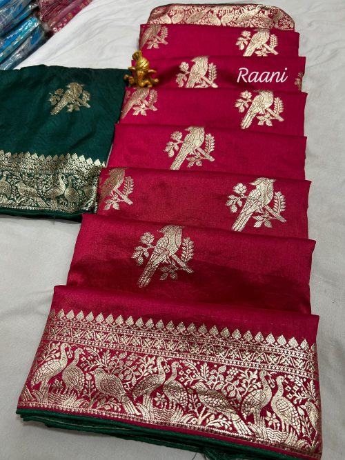 Silk Saree with Heavy Zari Weaving - Image 4