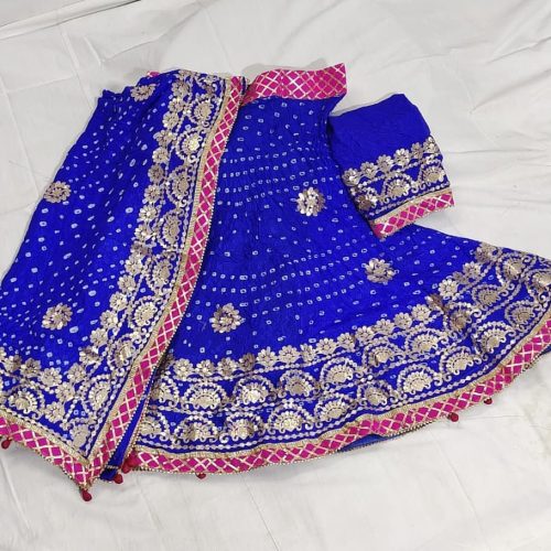 Bandhej Silk Lehenga Set - Image 6