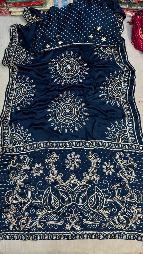 Designer Silk Saree with Embroidery