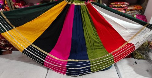 Navratri Special Multi-Colour Riyon Lehenga - Image 2