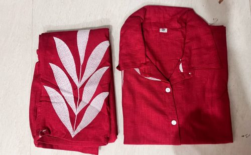 Special Cotton Slub Embroidered COD Set for Women