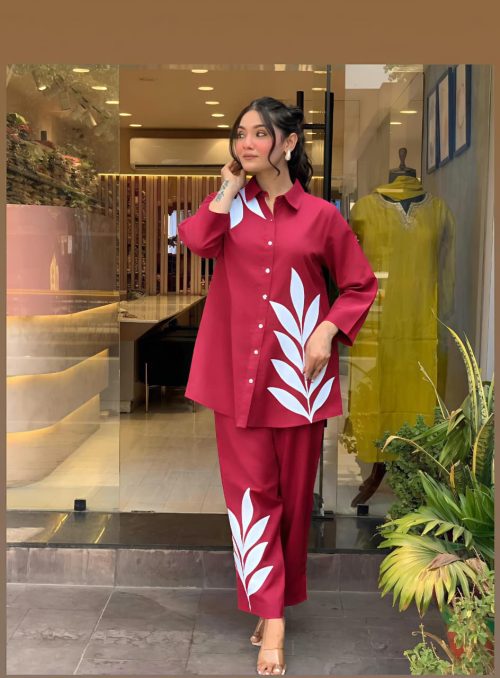 Special Cotton Slub Embroidered COD Set for Women